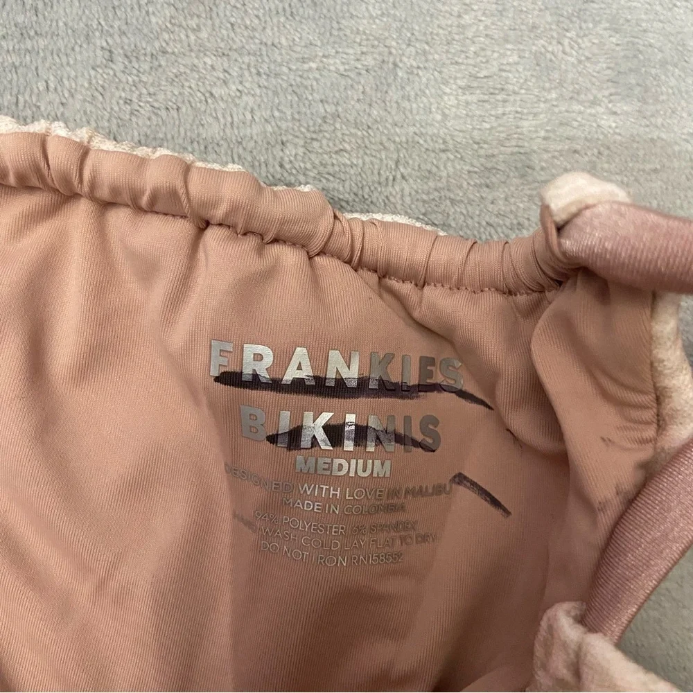 New! Frankie’s Bikinis Coco Cheetah Tia Terry String Bikini Bottom 10745